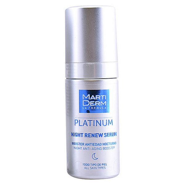 Night-time Anti-ageing Serum Martiderm Platinum Night Renew 30 ml-0