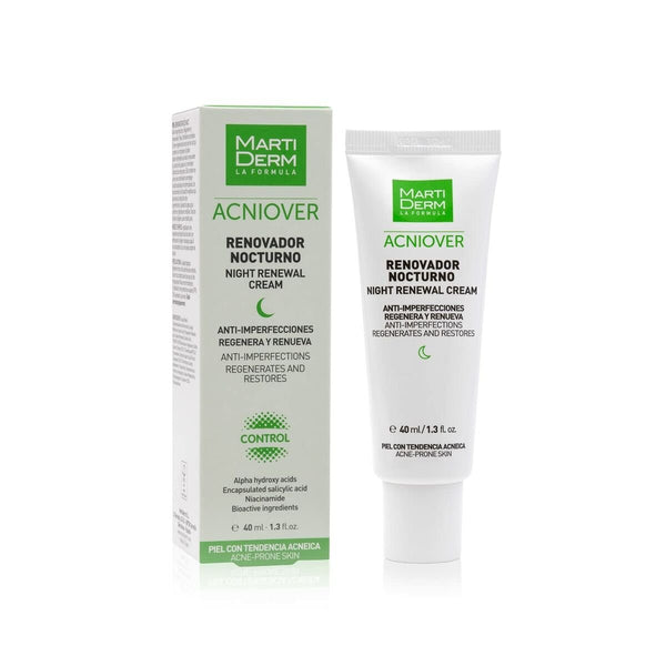 Night Cream Martiderm Acniover 40 ml Anti - imperfections - Cosmova