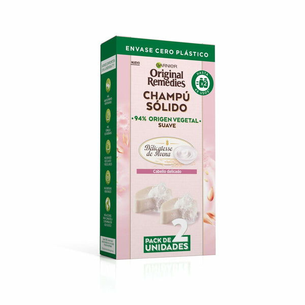 Shampoo Bar Garnier Original Remedies 2 x 60 g Oatmeal - Cosmova