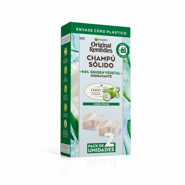 Shampoo Bar Garnier Original Remedies X Moisturizing Coconut 2 Units 60 g-0