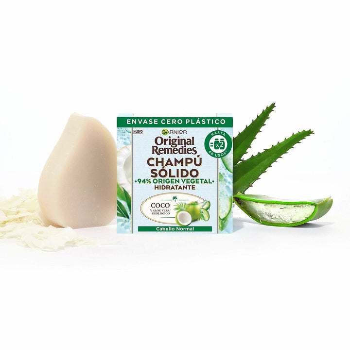 Shampoo Bar Garnier Original Remedies X Moisturizing Coconut 2 Units 60 g-5