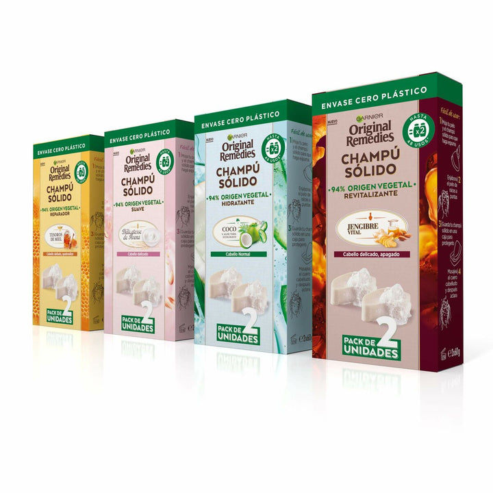 Shampoo Bar Garnier Original Remedies X Moisturizing Coconut 2 Units 60 g-3