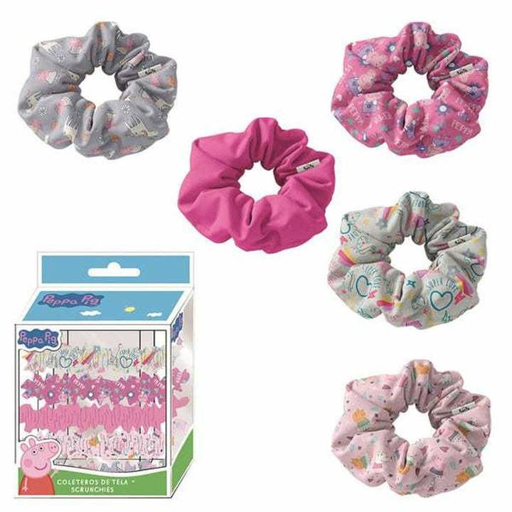 Rubber Hair Bands Peppa Pig Multicolour - Cosmova