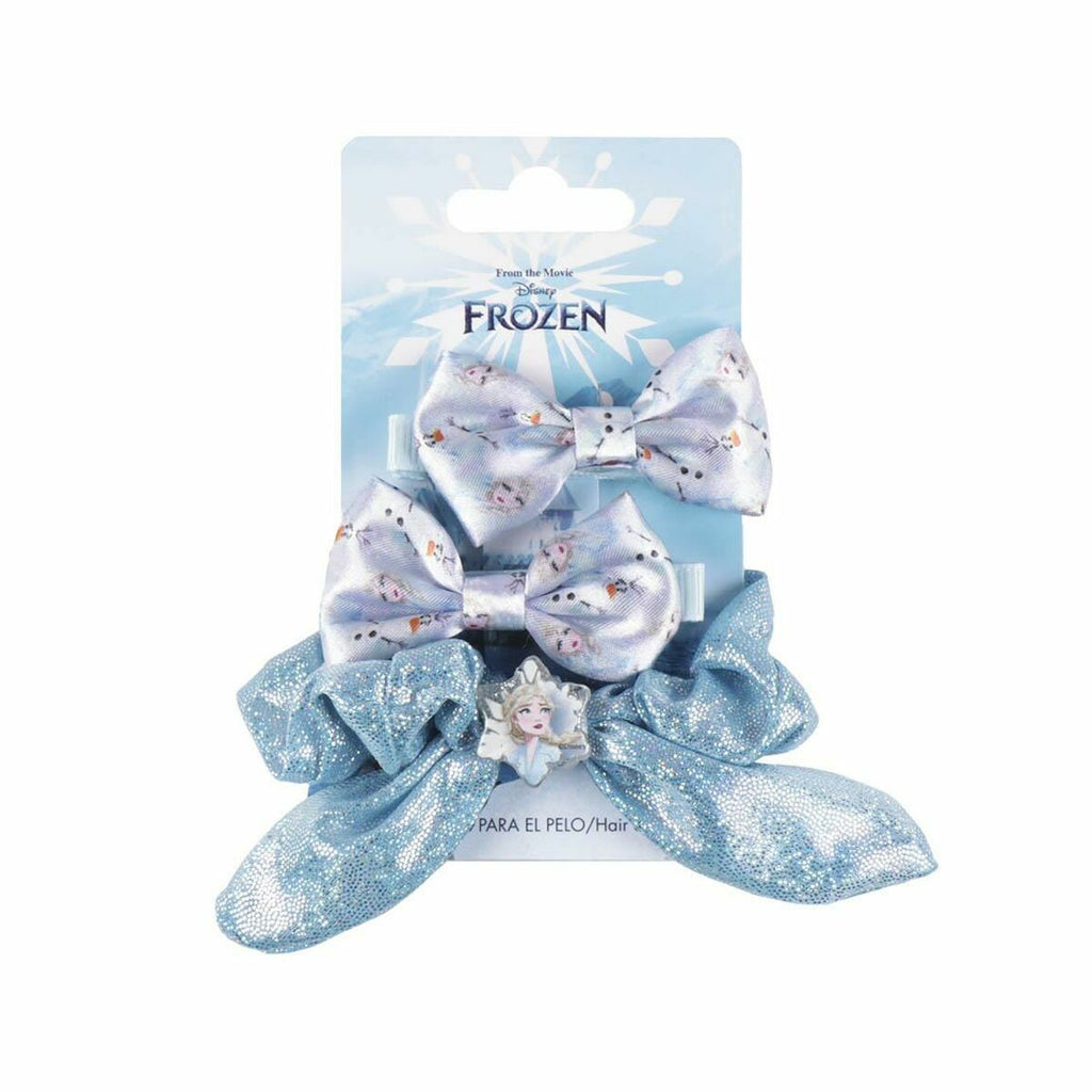 Hair Clips Disney Princess   Blue Frozen Lasso Set-0