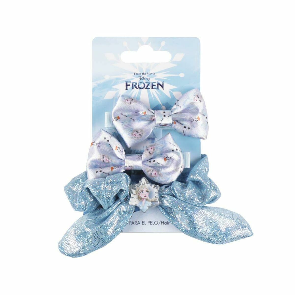 Hair Clips Disney Princess   Blue Frozen Lasso Set-0