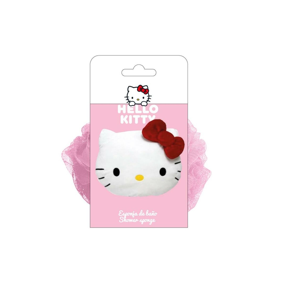 Body Sponge Hello Kitty Pink 20 % Polyester 12 x 12 x 12 cm-2