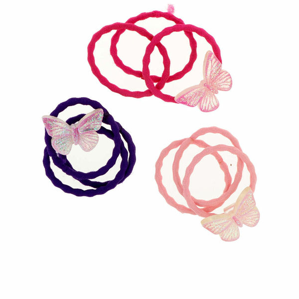 Hair ties Inca Multicolour Butterfly (9 Pieces) - Cosmova