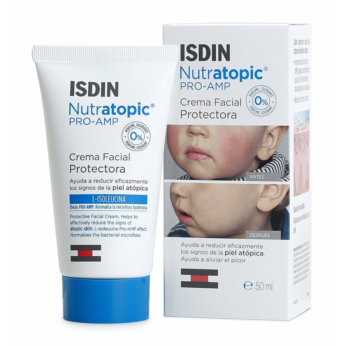 Facial Cream Isdin Nutratopic Facial Pro-Amp 50 ml-0