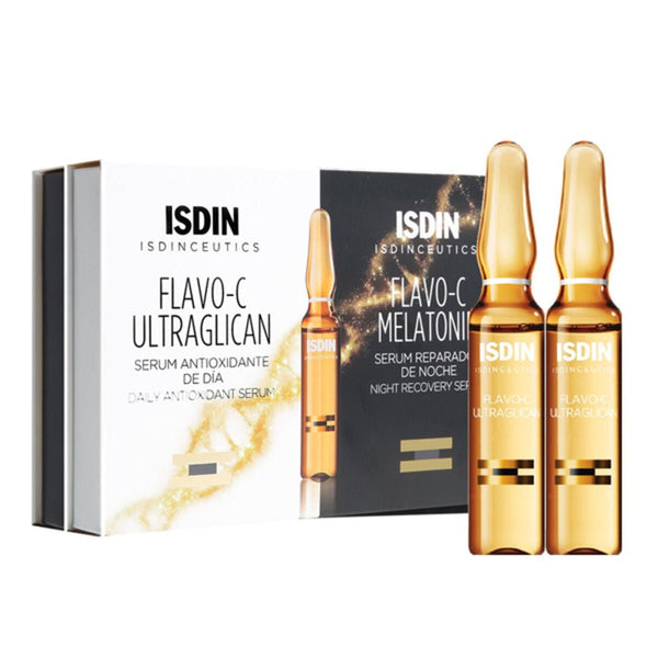 Antioxidant Serum Isdin Isdinceutics Melatonin + Ultraglican 20 x 2 ml Ampoules - Cosmova