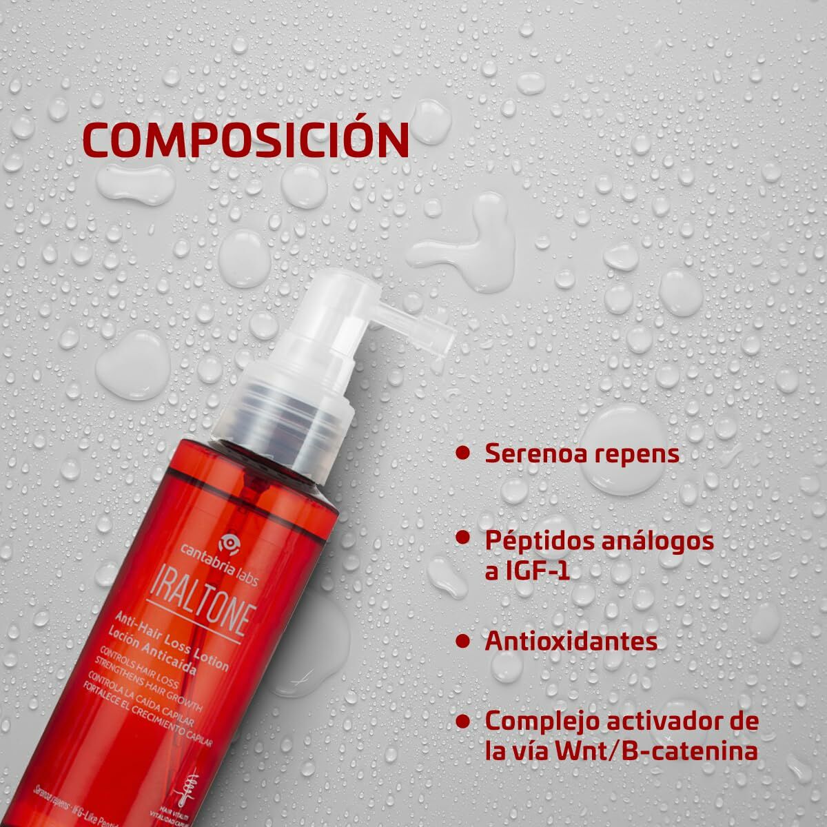 Anti-Hair Loss Lotion Iraltone IRALTONE CHAMPÚS Y LOCIONES 100 ml-5