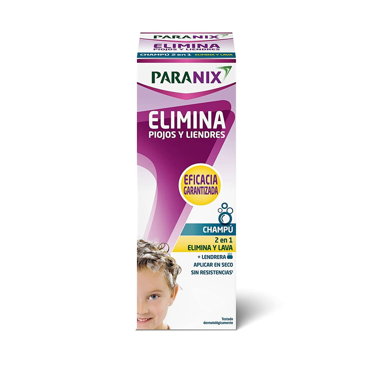Anti-Lice Shampoo Paranix Elimina Piojos Y Liendres Champú Lote 2-in-1 200 ml 2 Pieces-0