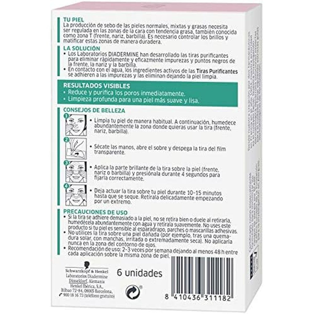 Acne Skin Treatment Diadermine Tiras Purificantes-6