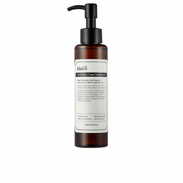 Make - up Remover Oil Klairs Gentle Black Cleaner 150 ml - Cosmova