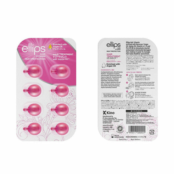 Vitamins Ellips Hair Treatment Tablets Thermoprotective Argan Oil - Cosmova