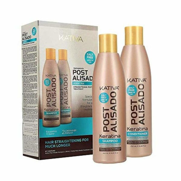 Shampoo and Conditioner Keratin Kit Kativa Post Alisado (2 uds) - Cosmova
