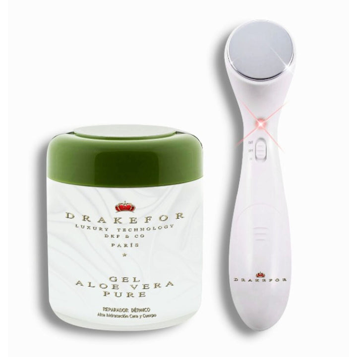 Facial Massager with Radiofrequency, Phototherapy and Electrostimulation Drakefor 408 White-1