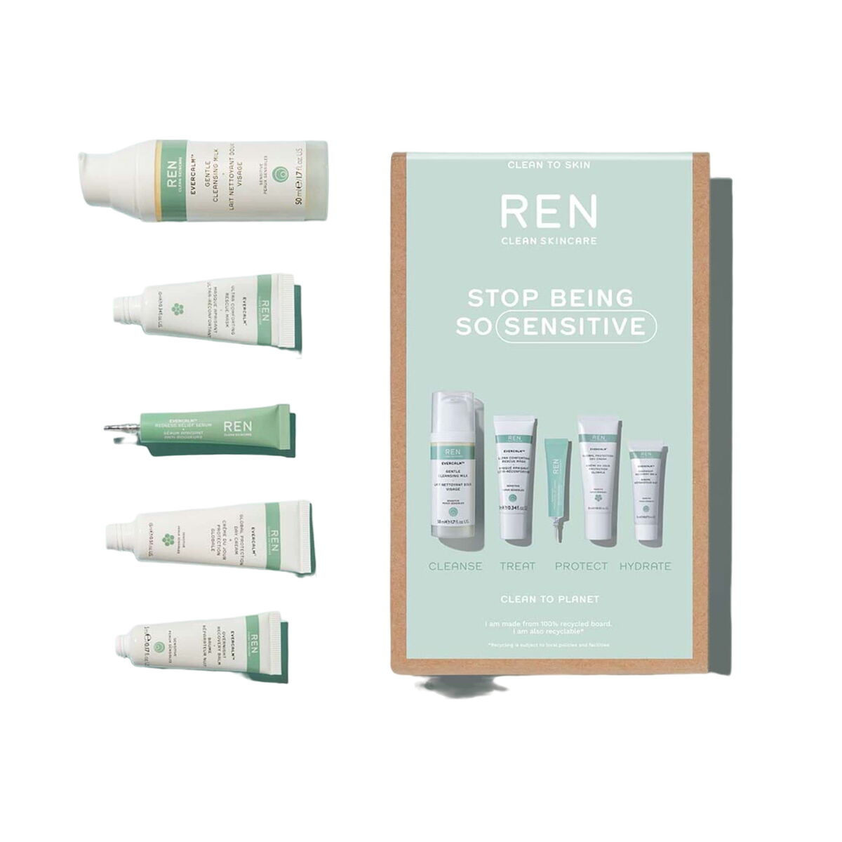 Women's Cosmetics Set Ren Stop Being So Sensitive 5 Pieces-1