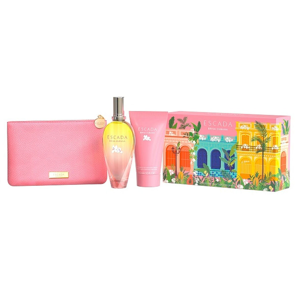 Women's Perfume Set Escada Brisa Cubana 3 Pieces-0