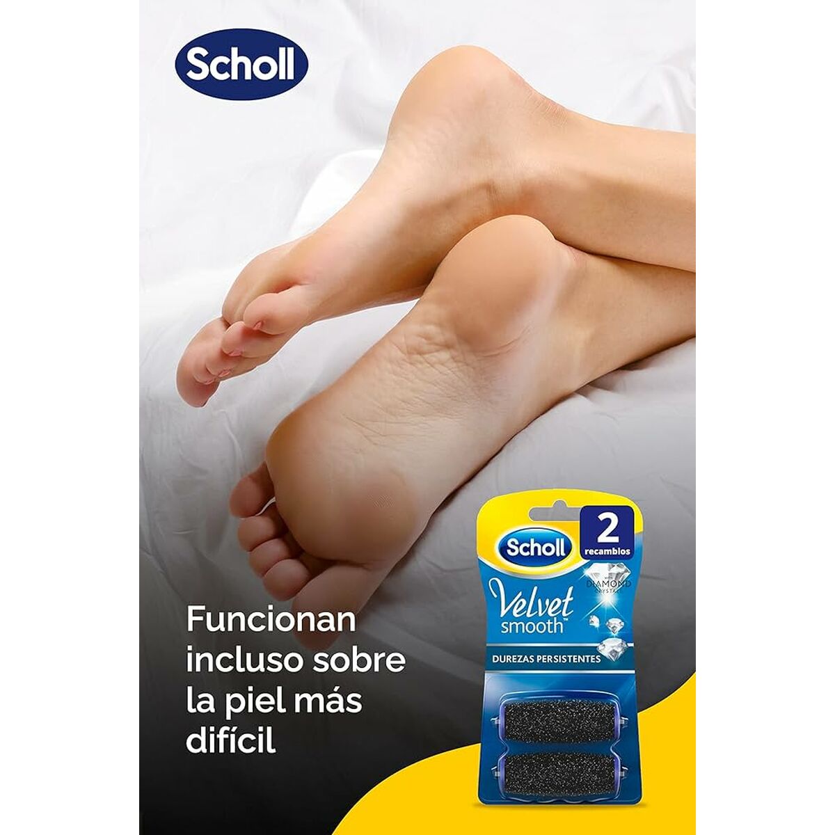 Foot Exfoliator Scholl Velvet Smooth (2 Units)-1