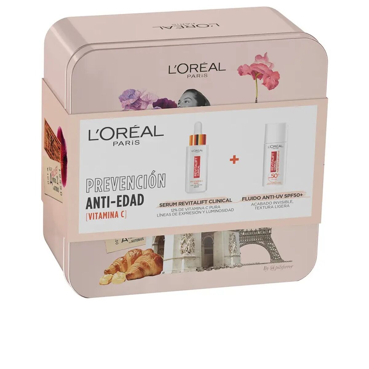 Cosmetic Set L'Oreal Make Up REVITALIFT CLINICAL 2 Pieces-0