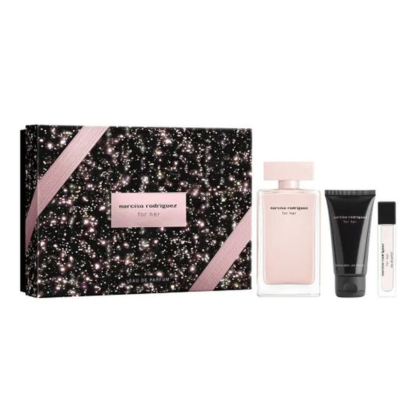 Women's Perfume Set Narciso Rodriguez FOR HER EDP 3 Pieces - Cosmova