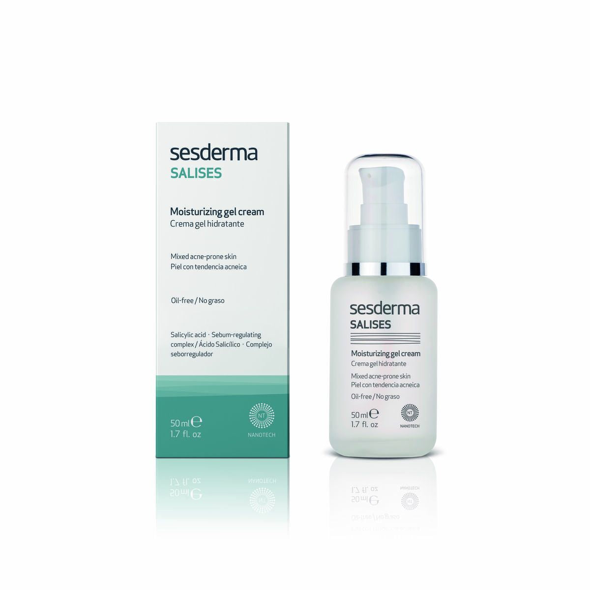 Moisturising gel cream Sesderma Salises Combination Skin 50 ml-0