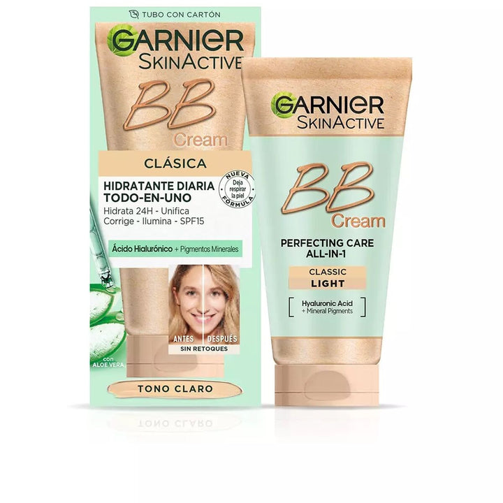 Hydrating Cream with Colour Garnier Skin Naturals Spf 15 Clear (50 ml)-0