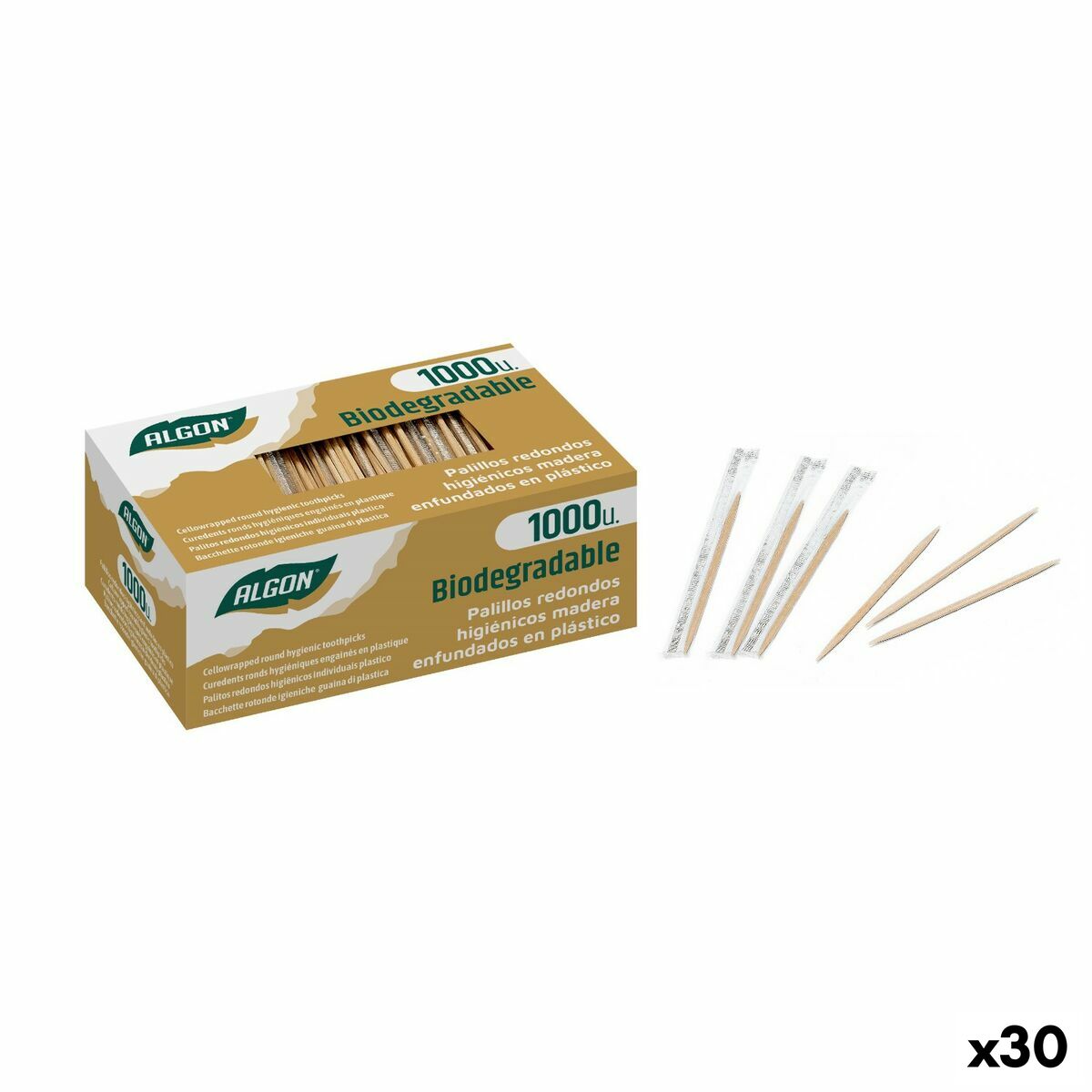 Tooth Picks Algon Set 1000 Pieces (30 Units)-0