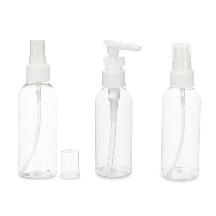 Travel Set Transparent White Plastic (36 Units)-2