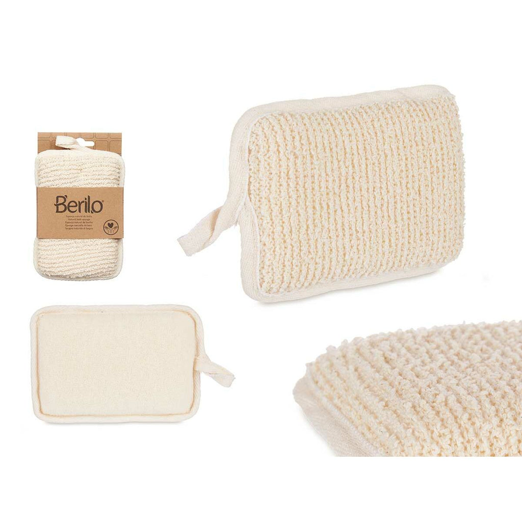 Body Sponge Berilo B7081-6 White Beige 11 x 16,5 x 2 cm (12 Units)-1