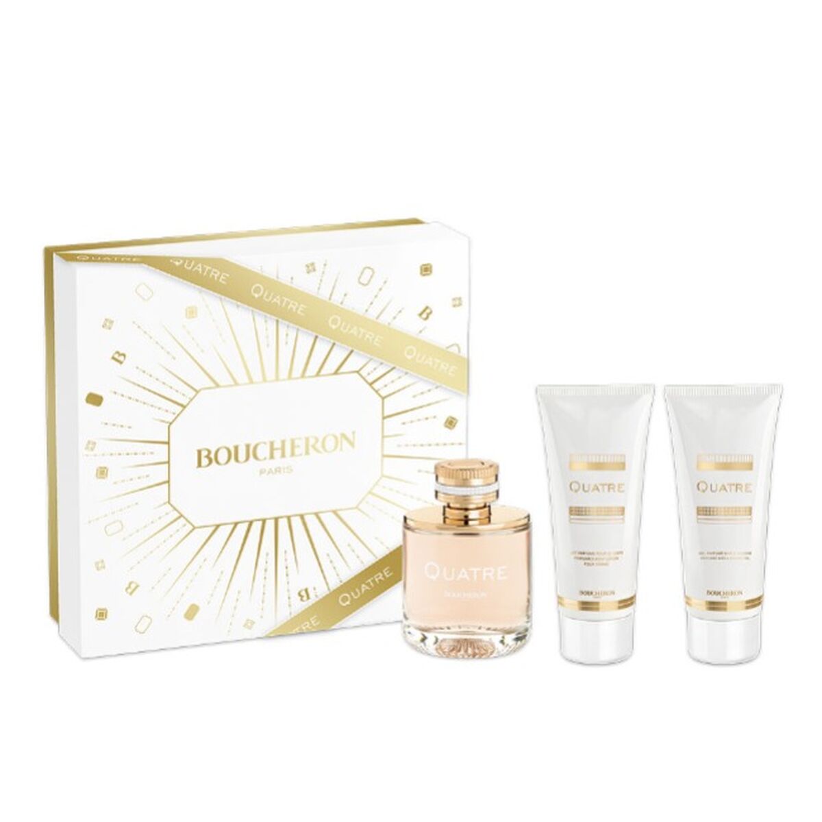 Women's Perfume Set Boucheron QUATRE POUR FEMME EDP 3 Pieces-1