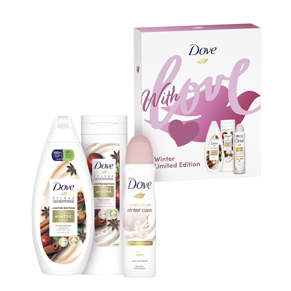 Hygiene set Dove Love Winter 3 Pieces-0