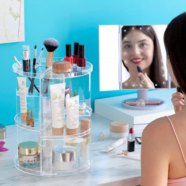Rotating Make-up Organiser Rolkup InnovaGoods-0