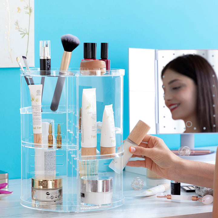Rotating Make-up Organiser Rolkup InnovaGoods-8
