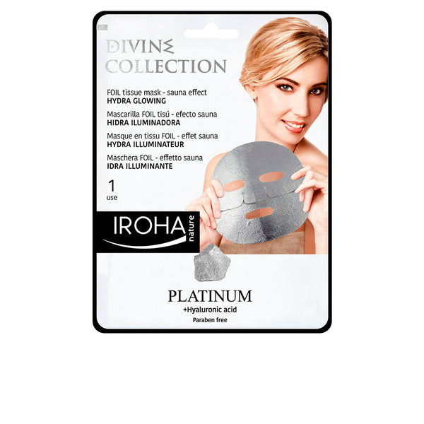 PLATINUM tissue hydra-glowing face mask 1 use-0