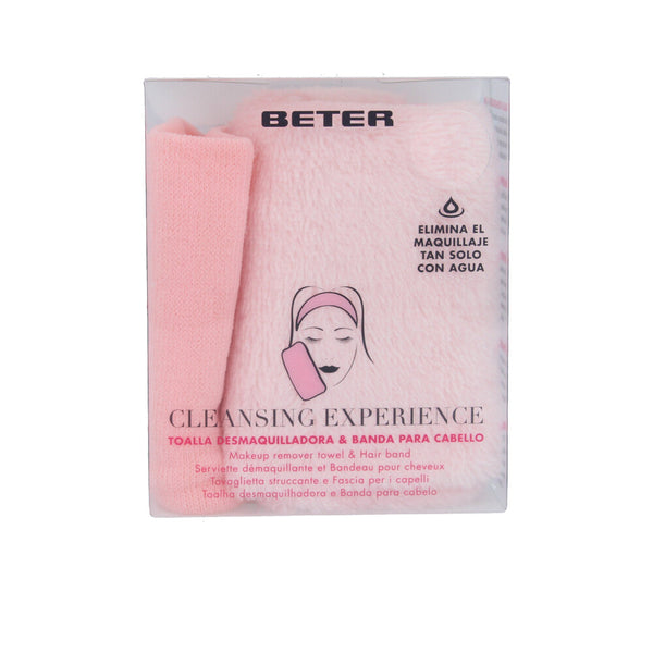CLEANSING EXPERIENCE toalla desmaquilladora + banda cabello 2 u-0