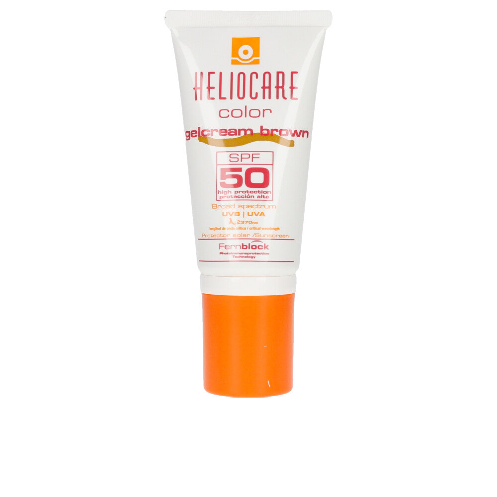 HELIOCARE COLOR sunscreen with cream gel color SPF50 #brown 50 ml-0