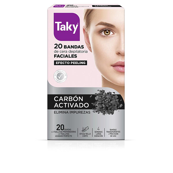 ACTIVATED CARBON facial depilatory wax strips 20 units-0