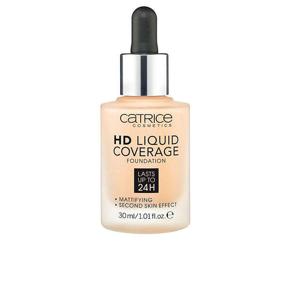 HD LIQUID COVERAGE FOUNDATION lasts up to 24h #030-sand beige 30 ml-0