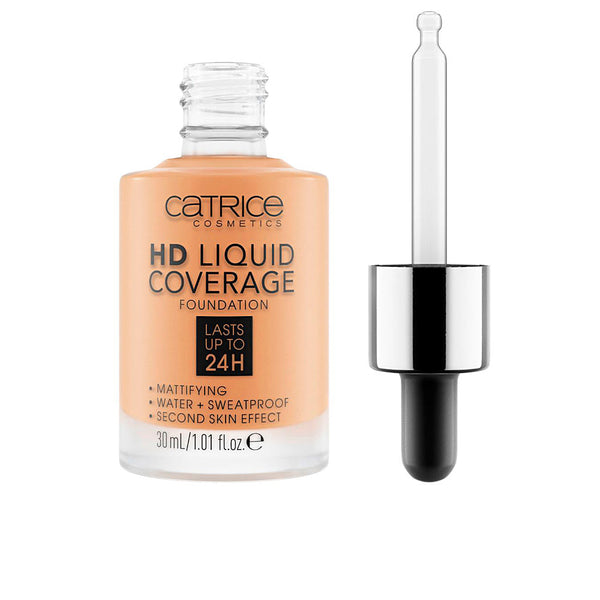 HD LIQUID COVERAGE FOUNDATION lasts up to 24h #046-camel beige 30 ml-0
