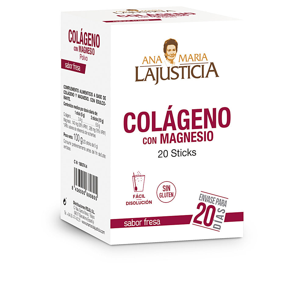 COLÁGENO CON MAGNESIO sabor fresa 20 sticks-0