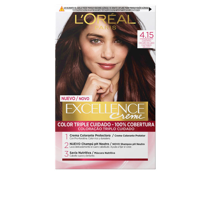 EXCELLENCE creme dye #4.15-frosty dark brown-0