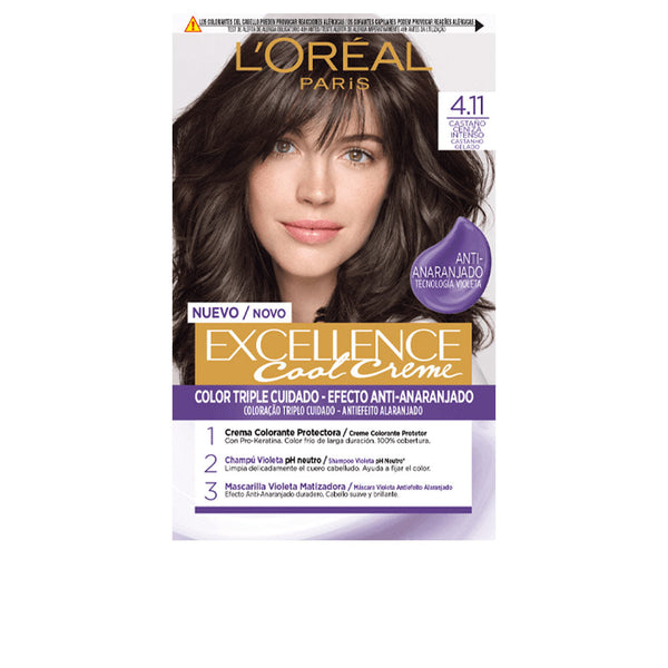 EXCELLENCE COOL hair dye #4.11-intense ash brown 192 ml-0
