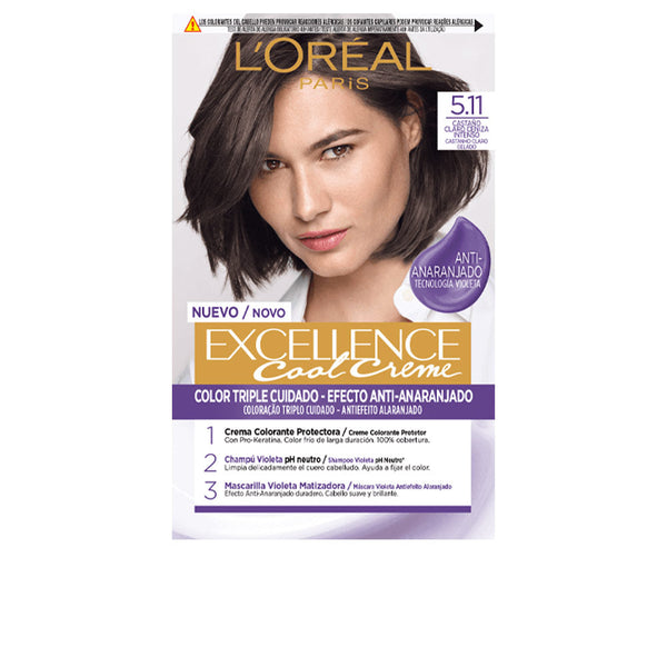 EXCELLENCE COOL dye #5.11-light intense ash brown 192 ml-0
