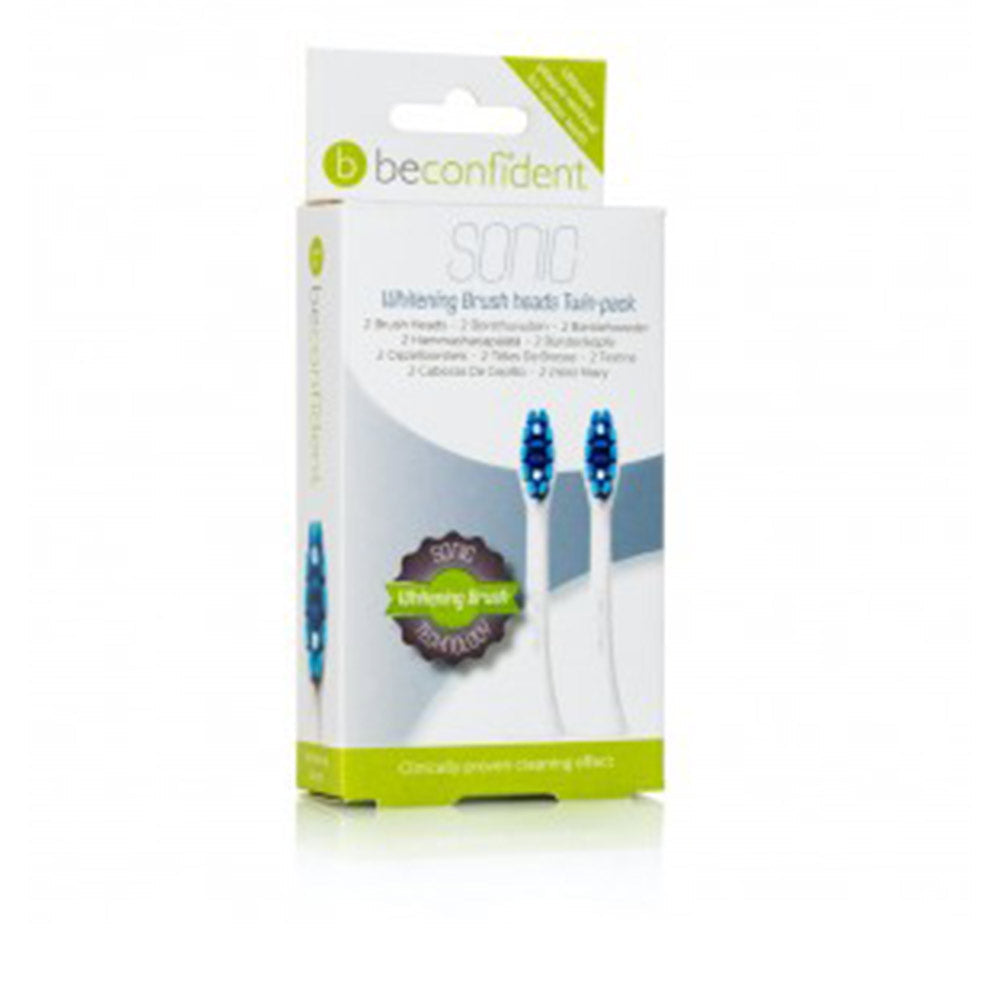 SONIC TOOTHBRUSH HEADS WHITENING WHITE set 2 pz-0