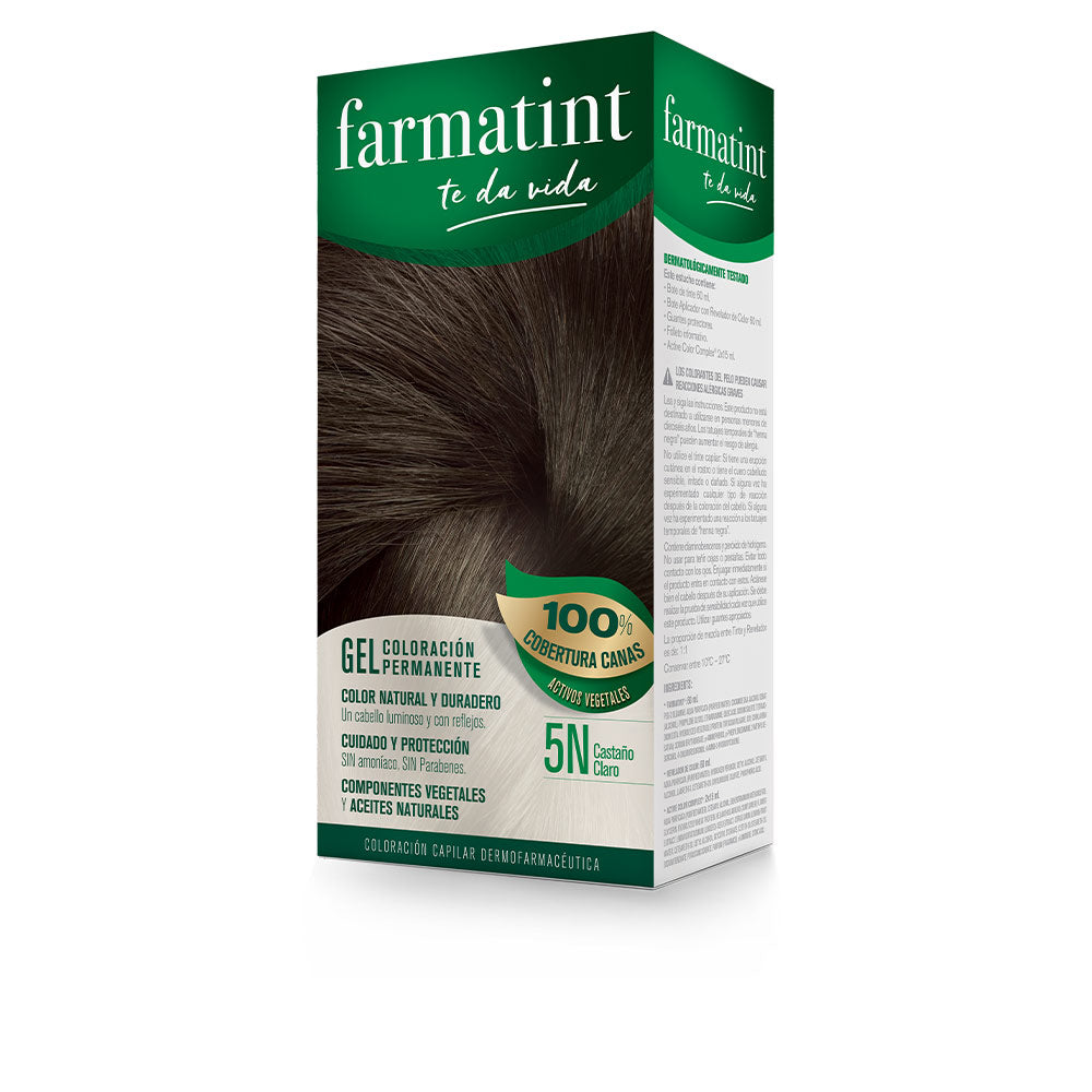 FARMATINT GEL permanent color #5n-light brown 5 units-0