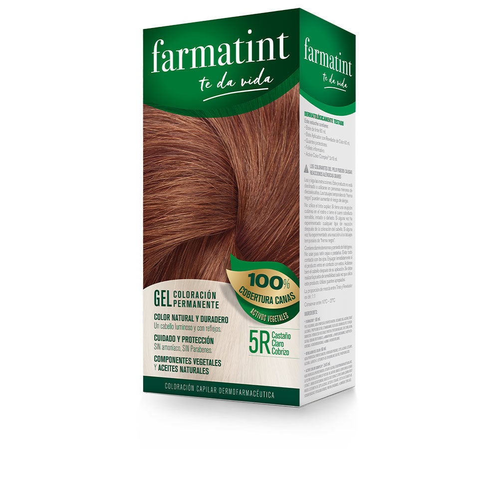FARMATINT GEL permanent color #5r-light copper brown 5 units-0