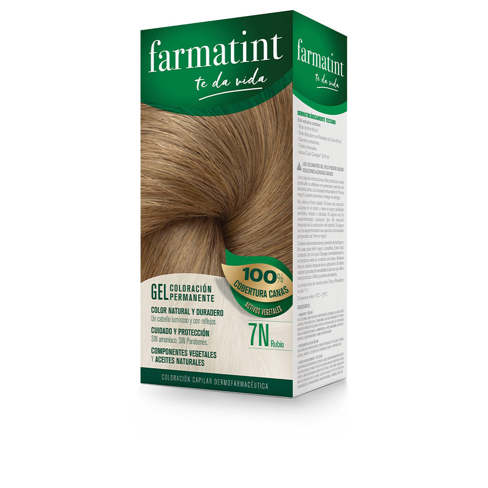FARMATINT GEL permanent color #7n-blonde 5 units-0