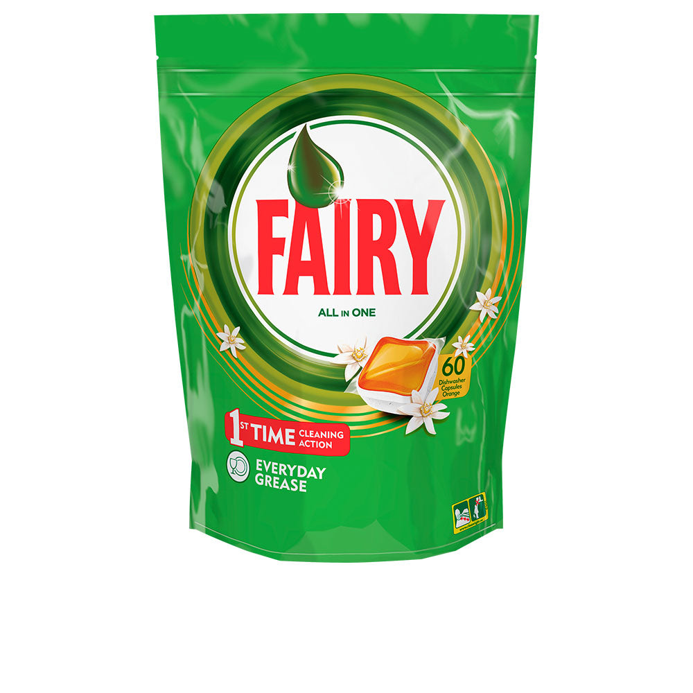 FAIRY TODO EN 1 NARANJA lavavajillas 60 cápsulas-0