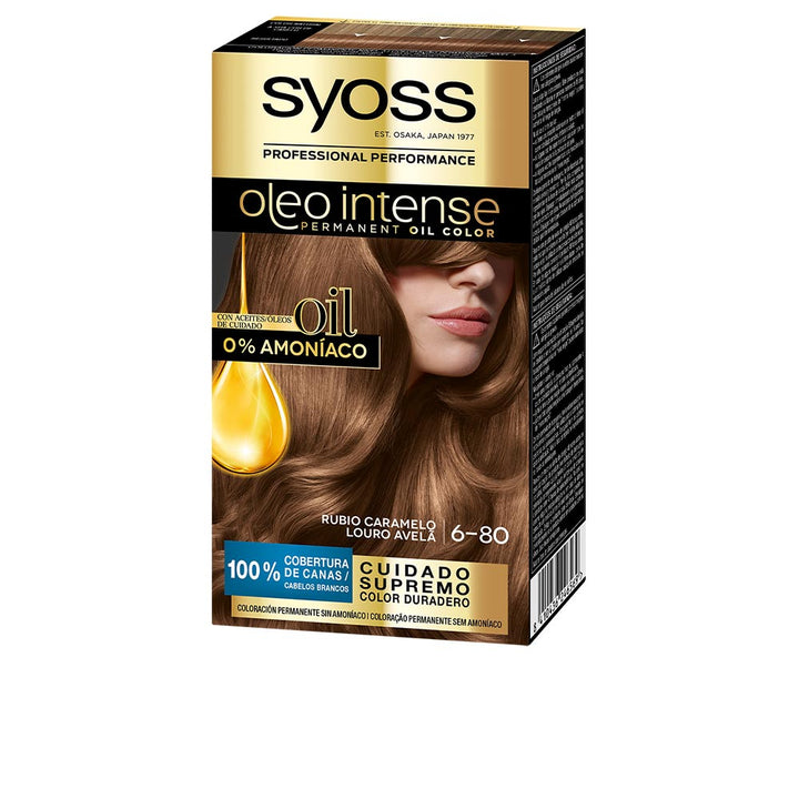 OLEO INTENSE ammonia-free hair color #6.80-caramel blonde 5 pcs-0